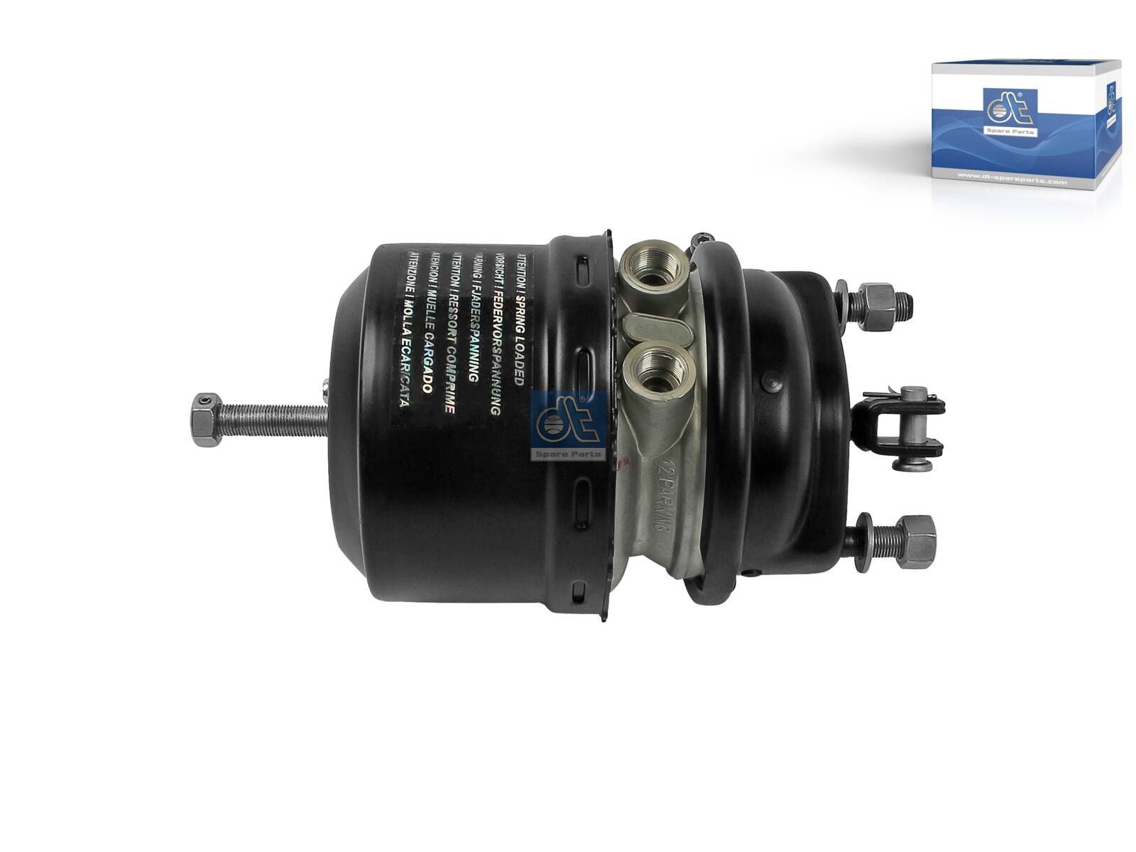 DT Spare Parts 4.65402 Spring brake cylinder, left, M16 x 1,5, M22 x 1,5, Ls: 57 mm, Lp: 37 mm
