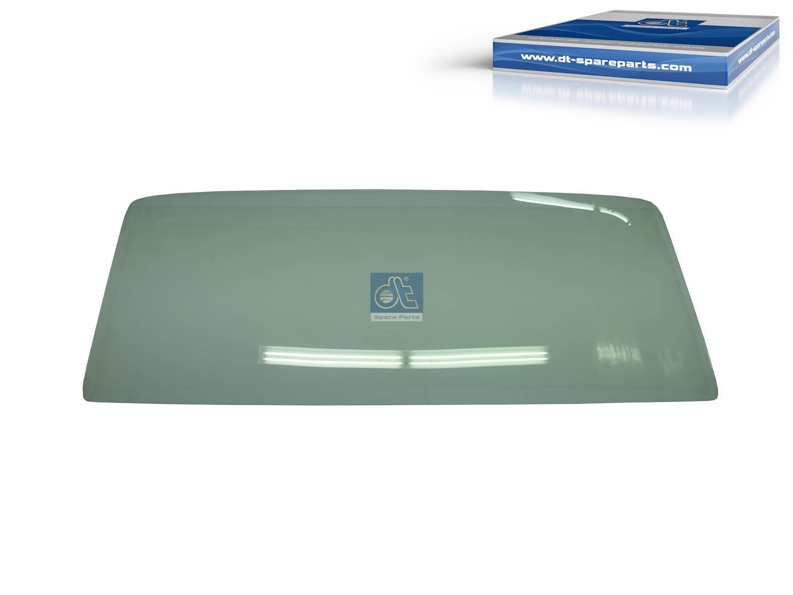 DT Spare Parts 4.65628SP Windshield, clear, wooden box, L: 2356 mm, W: 856 mm