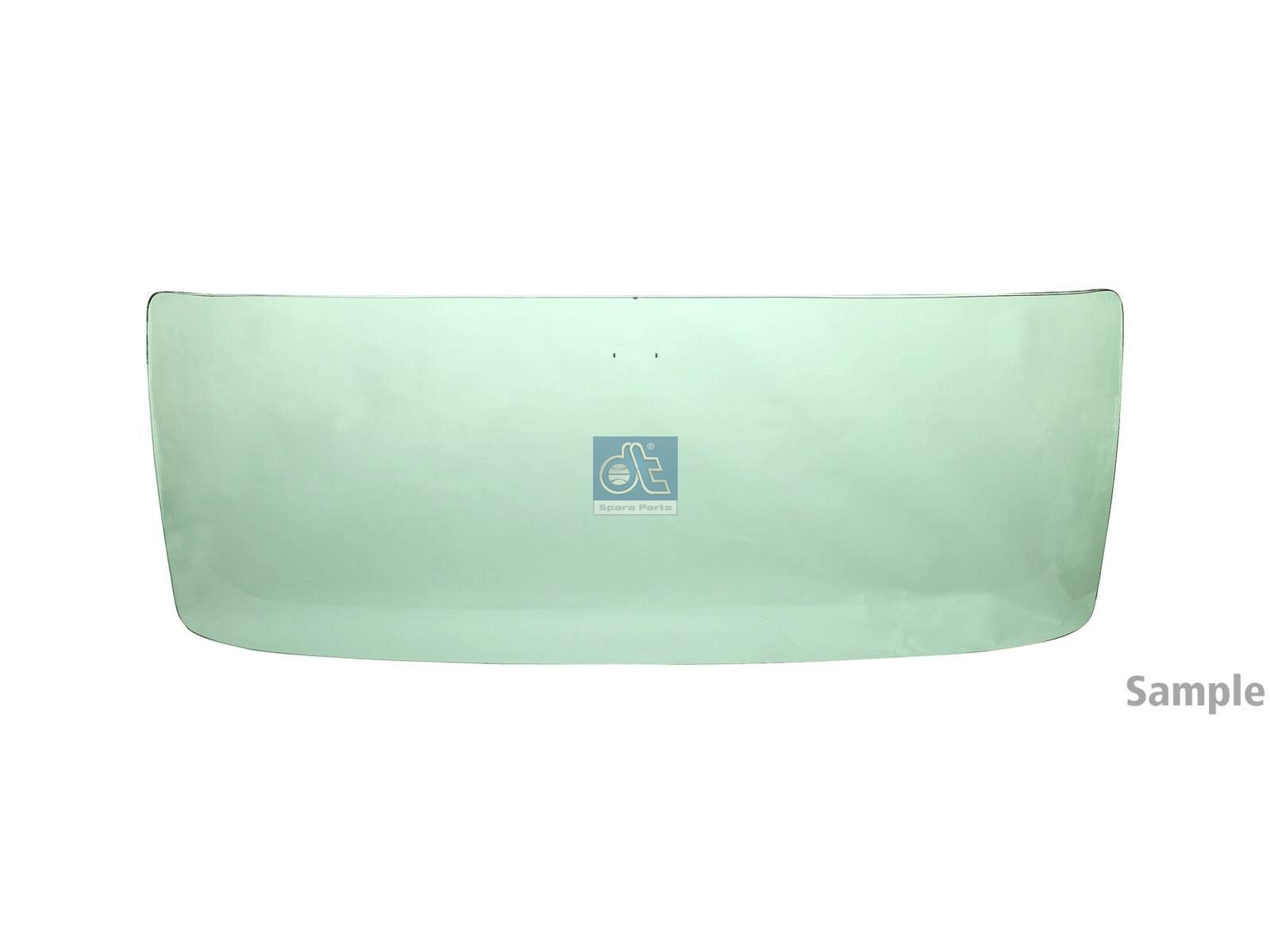 DT Spare Parts 4.66069 Windshield, tinted green, single package, L: 2092 mm, W: 890 mm