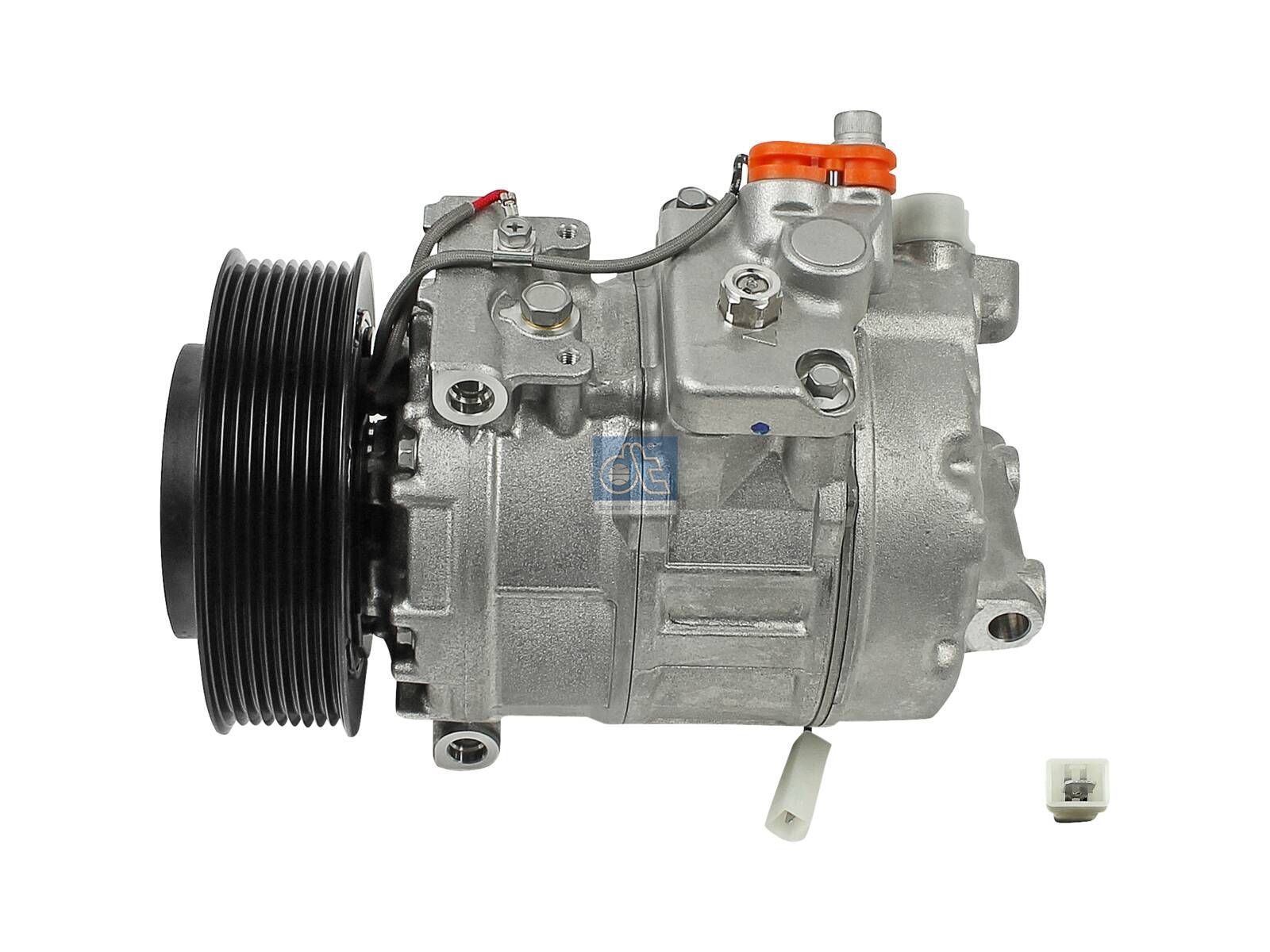 DT Spare Parts 4.66352 Compressor, air conditioning, oil filled, 24 V, 9 PK, DP: 130 mm, 9 grooves
