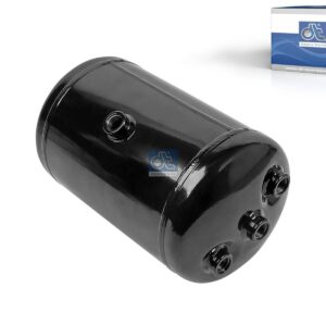 DT Spare Parts 4.66442 Air tank, 10 l, D: 206 mm, M22 x 1,5, L: 366 mm, 15.5 bar, Tmin: -50 °C, Tmax: 100 °C