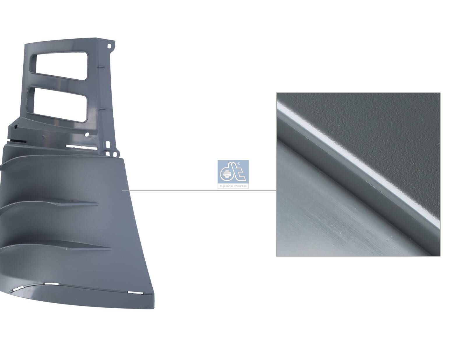 DT Spare Parts 4.66638 Cabin corner, right, grey