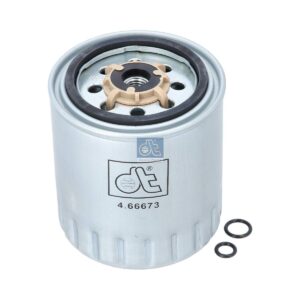 DT Spare Parts 4.66673 Fuel filter, D: 86 mm, M12 x 1,5, H: 97 mm