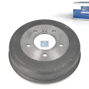 DT Spare Parts 4.67241 Brake drum, D: 260 mm, 5 bores, b: 15 mm, P: 130 mm, d: 85 mm, H: 83 mm, B: 64 mm