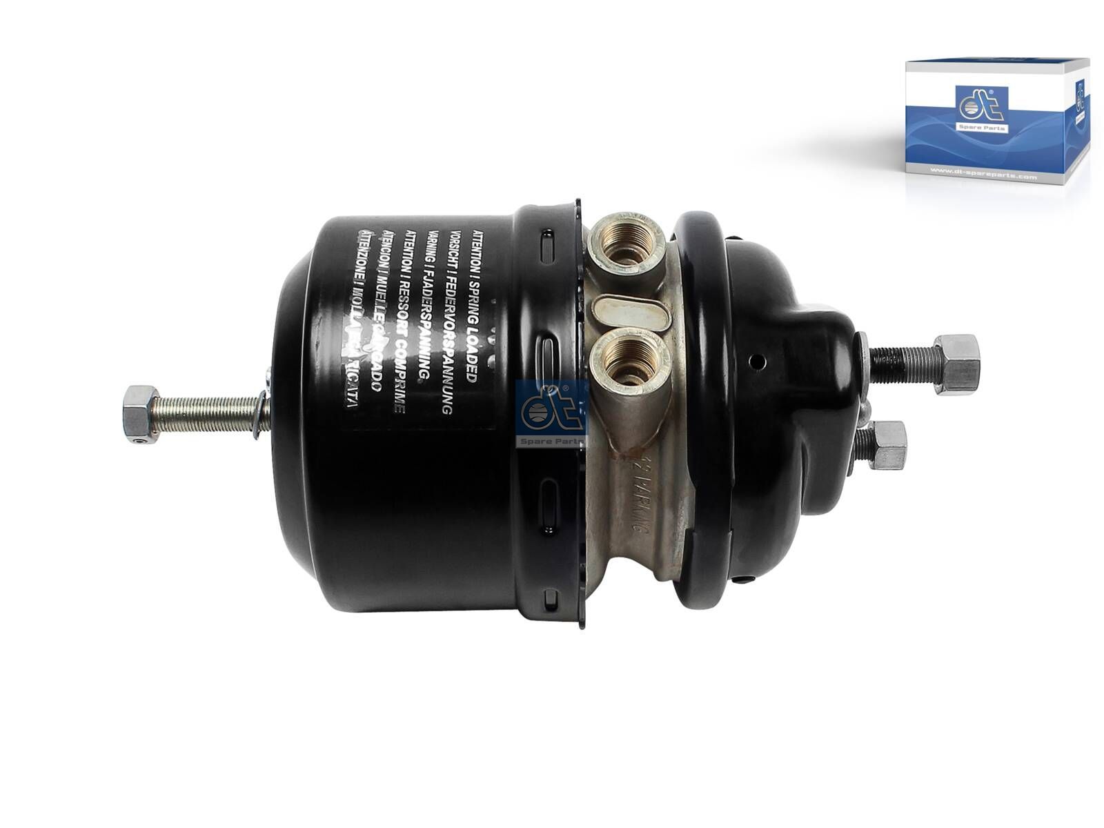 DT Spare Parts 4.67659 Spring brake cylinder, left, M16 x 1,5, M22 x 1,5, Ls: 57 mm, Lp: 15 mm