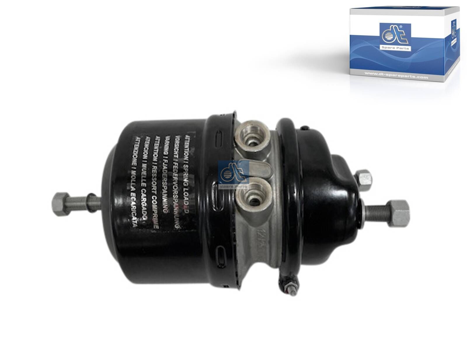 DT Spare Parts 4.67665 Spring brake cylinder, left, M16 x 1,5, M22 x 1,5, Ls: 57 mm, Lp: 15 mm