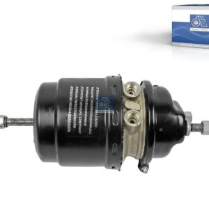 DT Spare Parts 4.67667 Spring brake cylinder, left, M16 x 1,5, M22 x 1,5, Ls: 64 mm, Lp: 15 mm