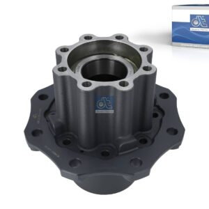 DT Spare Parts 4.67802 Wheel hub, with bearing, d1: 130 mm, d2: 150 mm, D: 320 mm, 8 bores, b: 20 mm, H: 290 mm