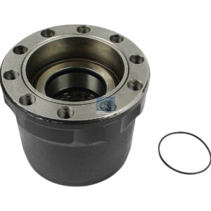 DT Spare Parts 4.67806 Wheel hub, with bearing, d: 140 mm, D: 199 mm, 10 bores, b: 20 mm, H: 158 mm