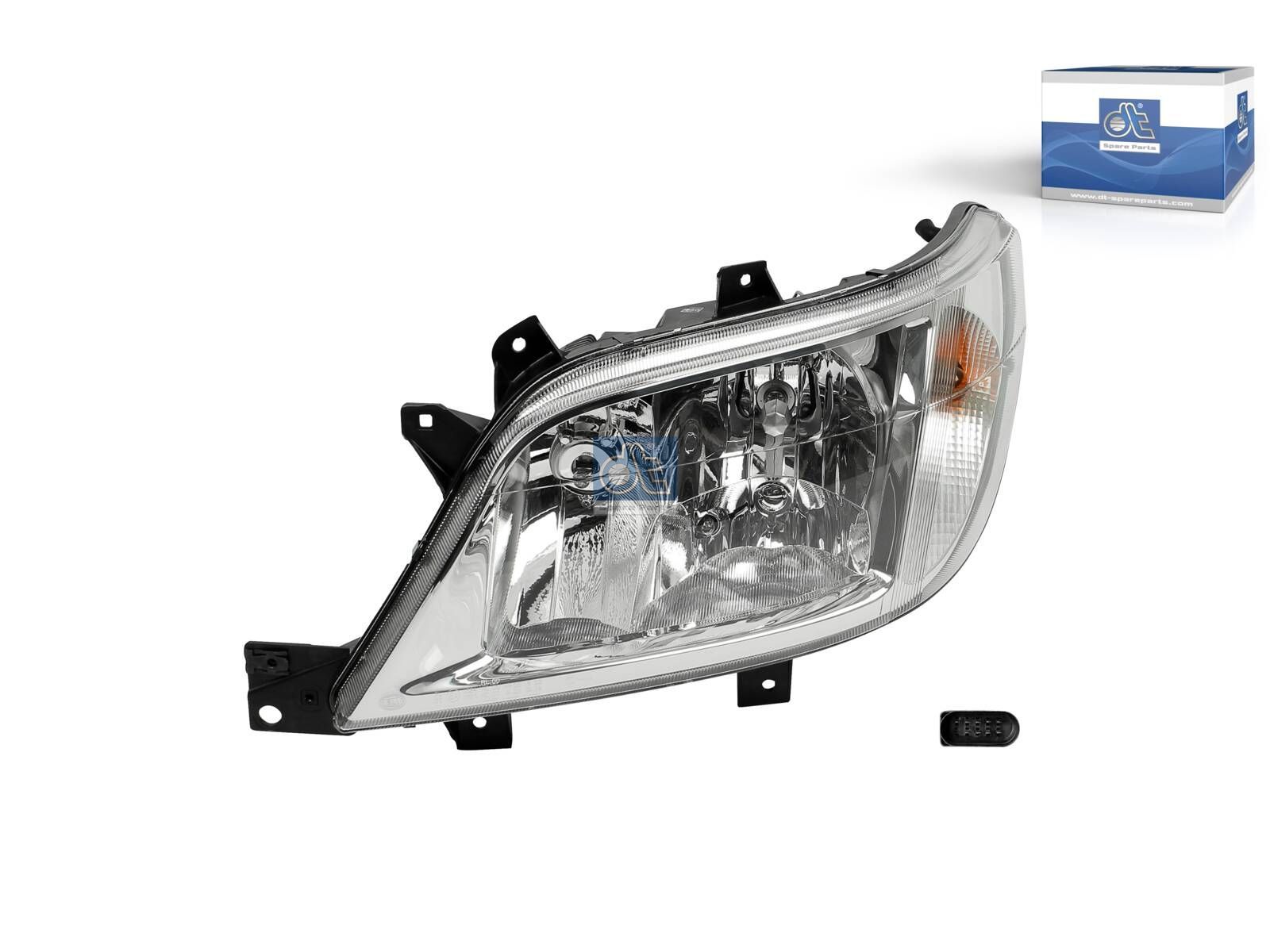DT Spare Parts 4.67954 Headlamp, left, without bulbs, 12 V