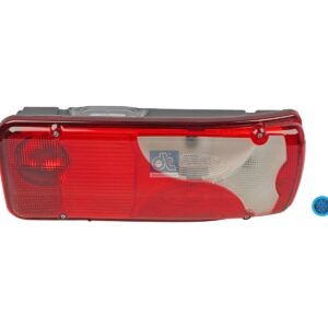 DT Spare Parts 4.68065 Tail lamp, left, with license plate lamp, Lb: 152 mm, L: 400 mm, H: 160 mm, T: 88.5 mm