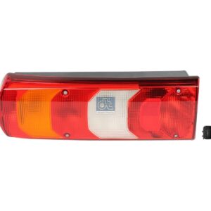 DT Spare Parts 4.68067 Tail lamp, left, with license plate lamp, 24 V, P21W, R5W