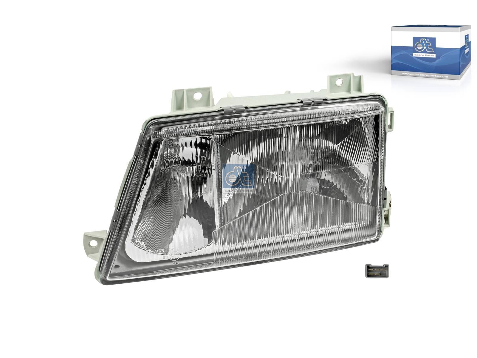 DT Spare Parts 4.68080 Headlamp, left, without bulbs, with fog lamp, 12 V