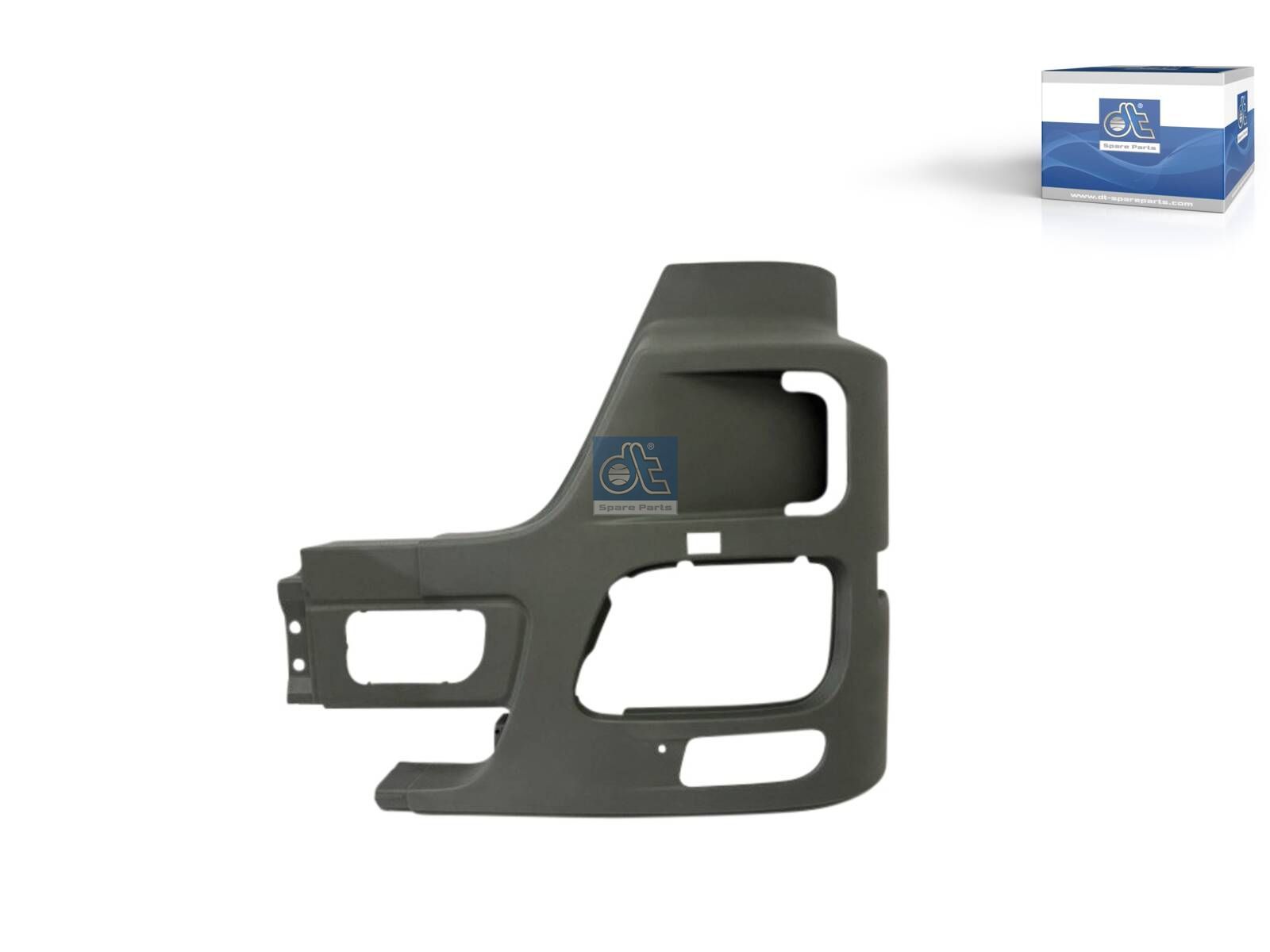 DT Spare Parts 4.68618 Bumper cover, left, grey
