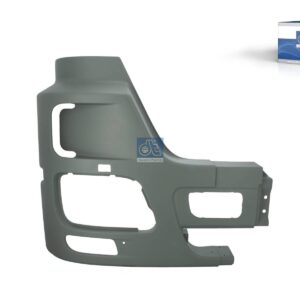 DT Spare Parts 4.68619 Bumper cover, right, grey