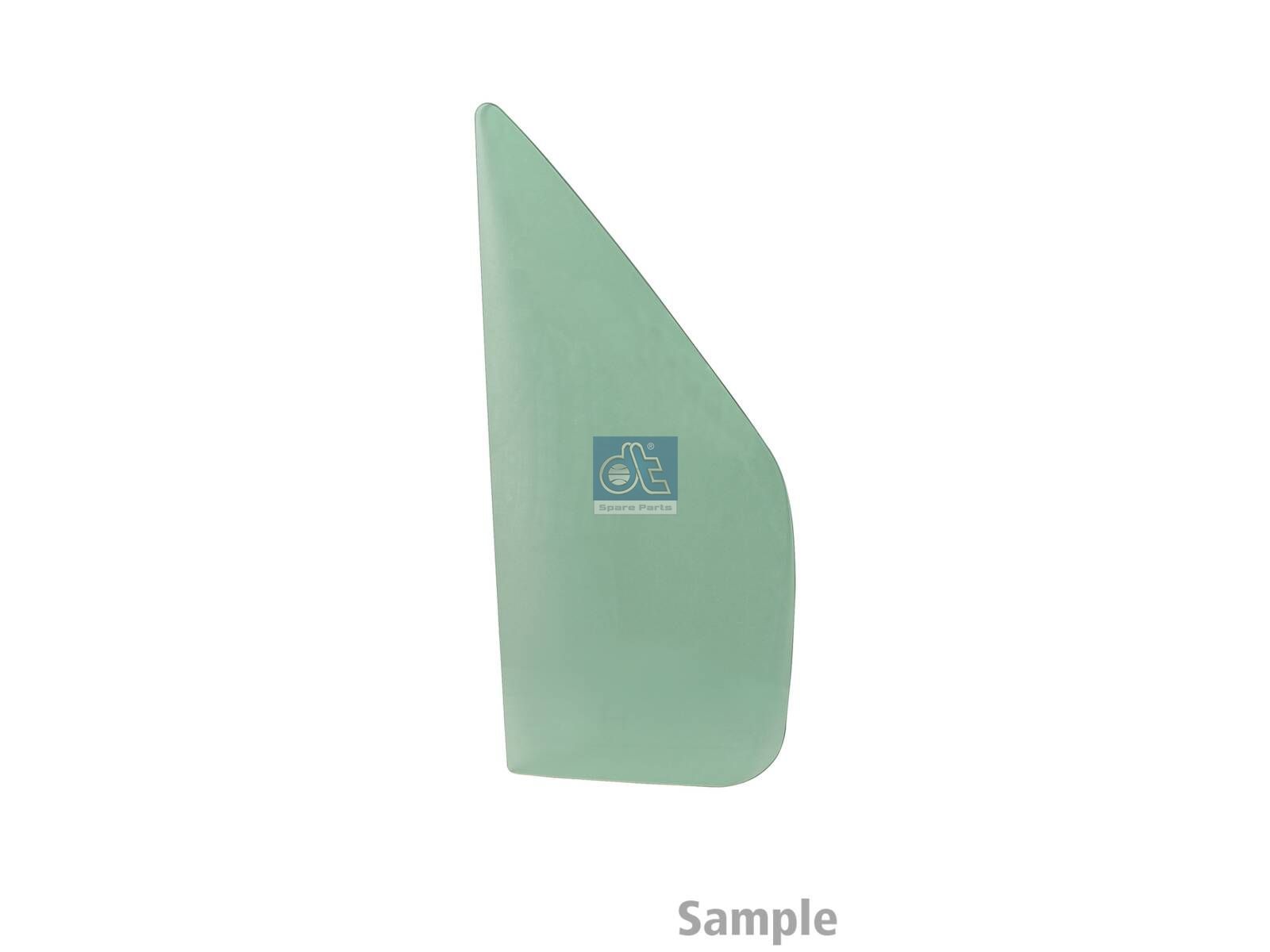 DT Spare Parts 4.69646SP Door glass, tinted green, left, wooden box