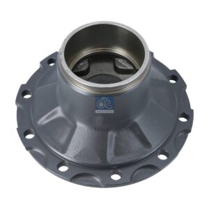 DT Spare Parts 4.69669 Wheel hub, without bearings, d1: 110 mm, d2: 150 mm, D: 376 mm, 10 bores, b: 22 mm, H: 176 mm