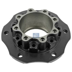 DT Spare Parts 4.69673 Wheel hub, without bearings, d1: 130 mm, d2: 130 mm, D: 286 mm, 6 bores, b: 18 mm, H: 102 mm
