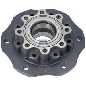 DT Spare Parts 4.69674 Wheel hub, with bearing, d1: 130 mm, d2: 130 mm, D: 286 mm, 6 bores, b: 18 mm, H: 102 mm