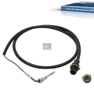 DT Spare Parts 4.69781 Exhaust gas temperature sensor, M14 x 1,5, SW: 17, L: 1635 mm, L: 1505 mm, α: 90 °, 2 poles