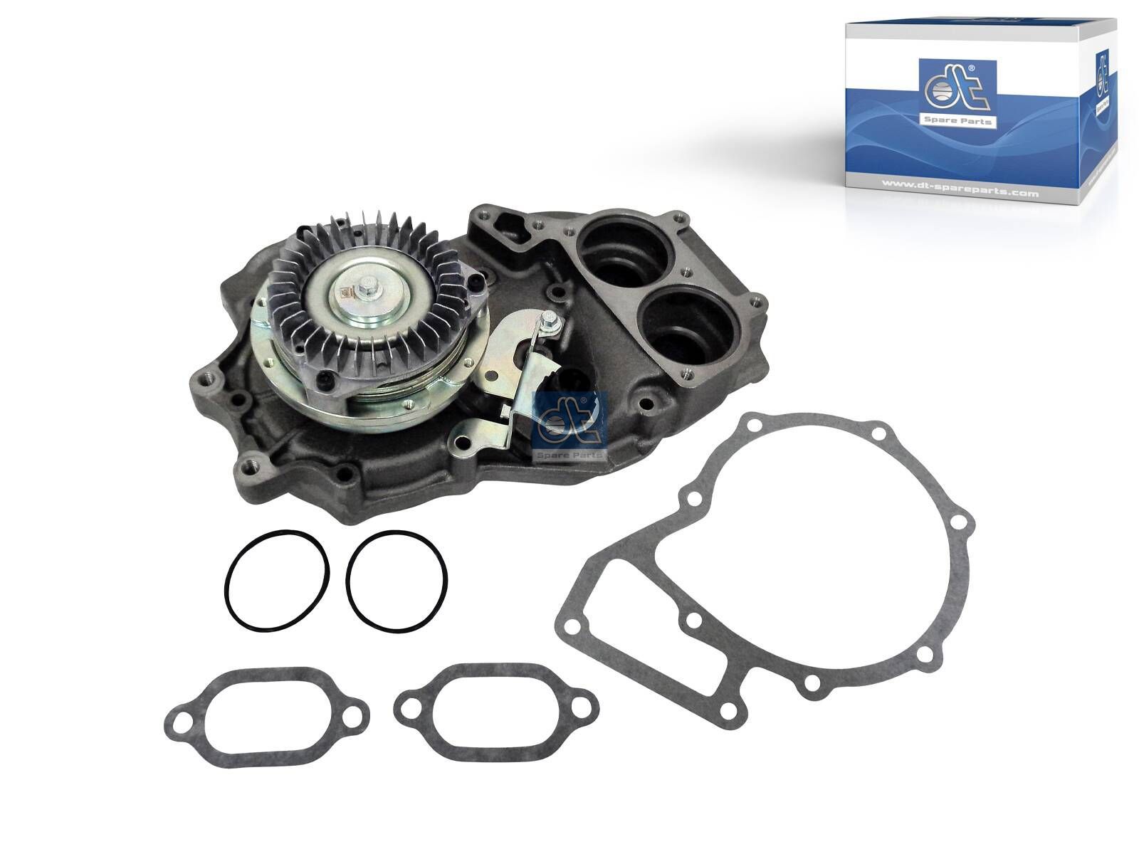 DT Spare Parts 4.69853 Water pump, with electromagnetic clutch, DI: 125 mm