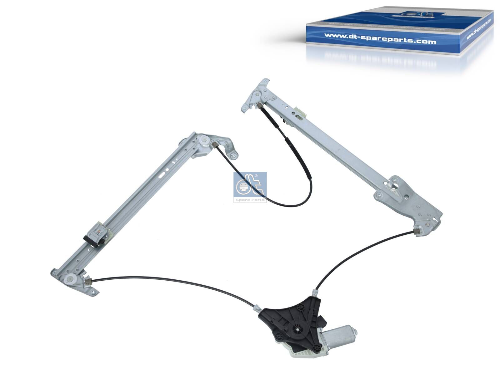 DT Spare Parts 4.69914 Window regulator, left, with motor