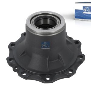 DT Spare Parts 4.70250 Wheel hub, with bearing, d1: 140 mm, d2: 140 mm, D: 377.5 mm, 10 bores, b: 22 mm, H: 172 mm