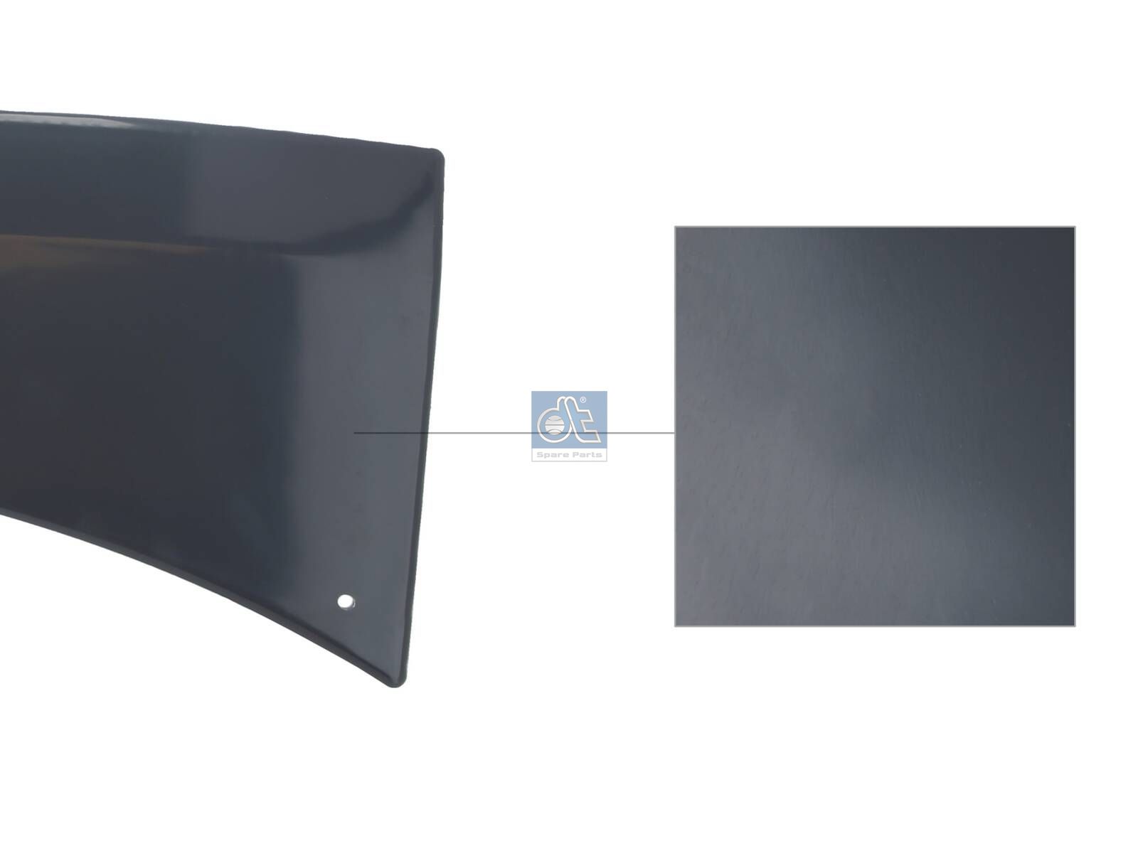 DT Spare Parts 4.70652SP Fender, right, grey