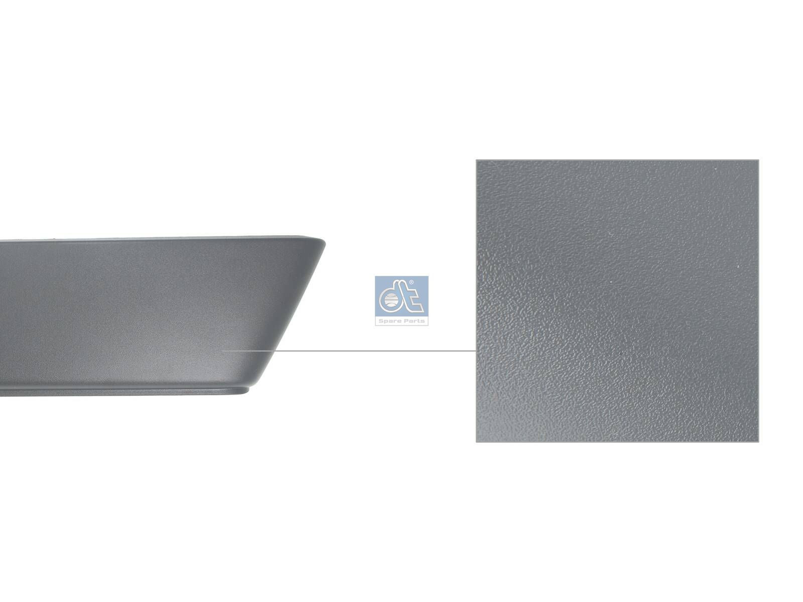 DT Spare Parts 4.71698 Cover, lateral, right, without bracket