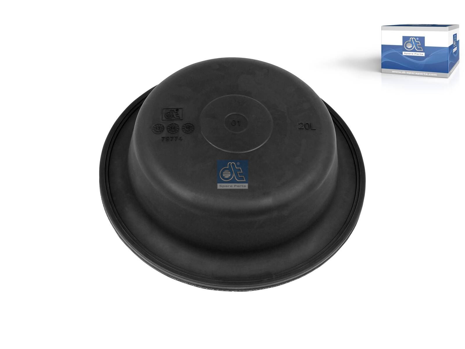 DT Spare Parts 4.80159 Diaphragm, D: 168 mm, T: 45 mm