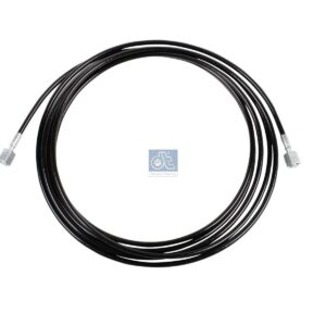 DT Spare Parts 4.80365SP Hose line, cabin tilt, with connections, D: 5.9 mm, D: 6 mm, M12 x 1,5, M12 x 1,5, L: 4000 mm, L1: 240 mm, 250 bar