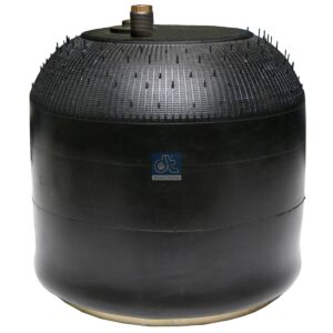 DT Spare Parts 4.80483 Air spring, with steel piston, D1: 180 mm, D2: 263.5 mm, Dmax: 352 mm, M16 x 1,5, M24 x 1,5, Lmax: 615 mm
