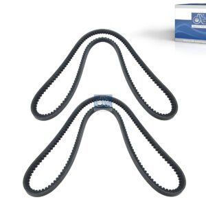 DT Spare Parts 4.80647SP V-belt kit, L: 1650 mm, XPB1650P, 2 belts