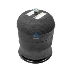 DT Spare Parts 4.81005 Air spring, with steel piston, D1: 155 mm, D2: 280 mm, M16 x 1,5, M24 x 1,5, L: 265 mm