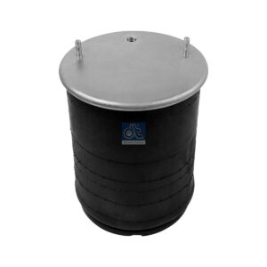 DT Spare Parts 4.81036 Air spring, with plastic piston, D: 287 mm, Dmax: 350 mm, M12, M22 x 1,5, L: 380 mm