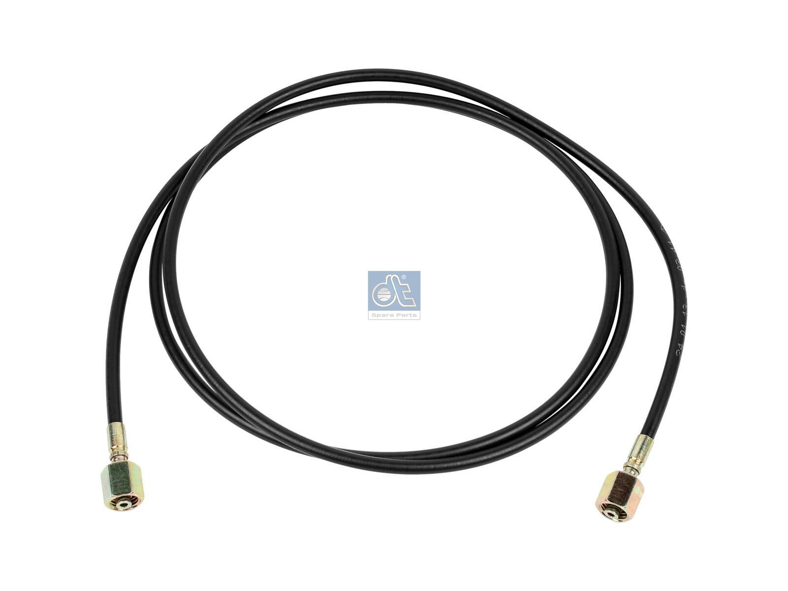DT Spare Parts 4.81196 Hose line, cabin tilt, D: 5.9 mm, M12 x 1,5, M12 x 1,5, L: 1770 mm, L1: 1770 mm, 250 bar