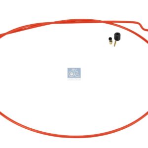 DT Spare Parts 4.90118 Molded nylon hose, kit - red, L: 1080 mm