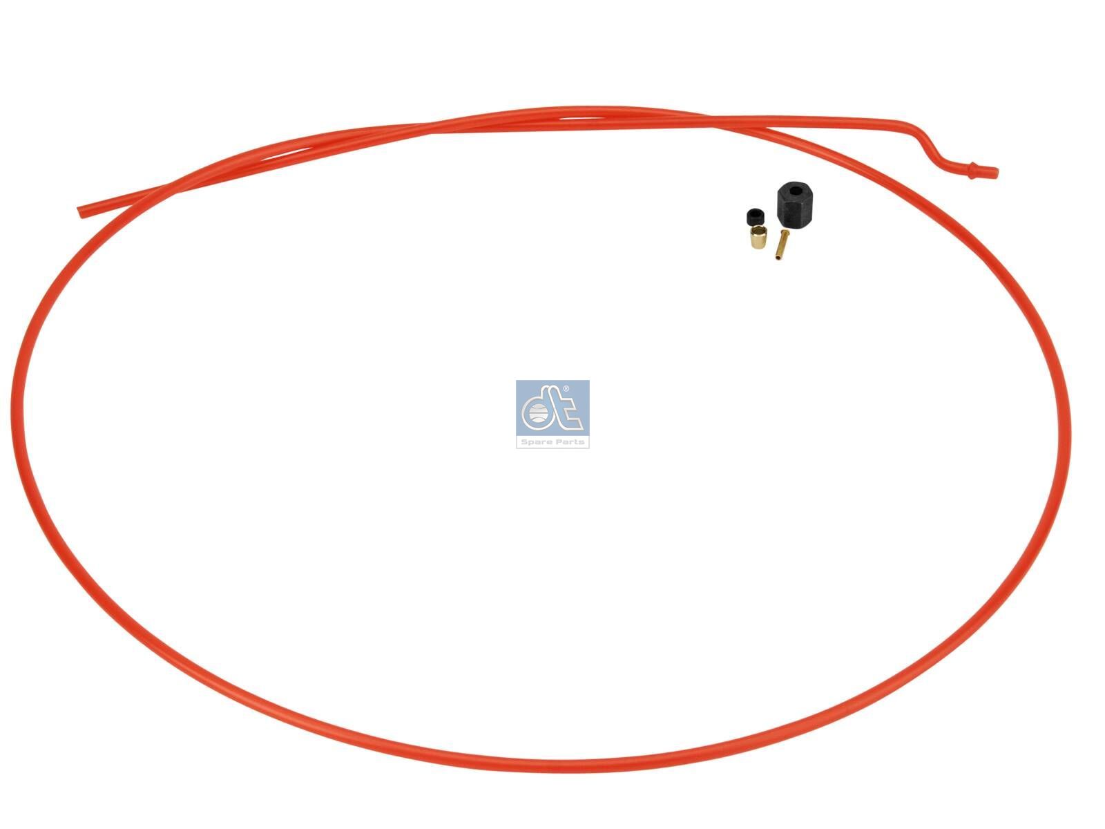 DT Spare Parts 4.90118 Molded nylon hose, kit - red, L: 1080 mm
