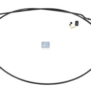DT Spare Parts 4.90119 Molded nylon hose, kit - black, L: 1080 mm