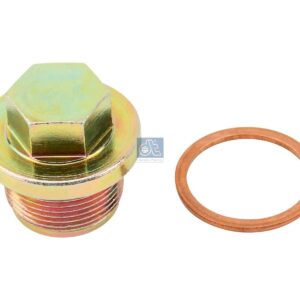 DT Spare Parts 4.90293 Screw plug, oil sump, with seal ring, M26 x 1,5