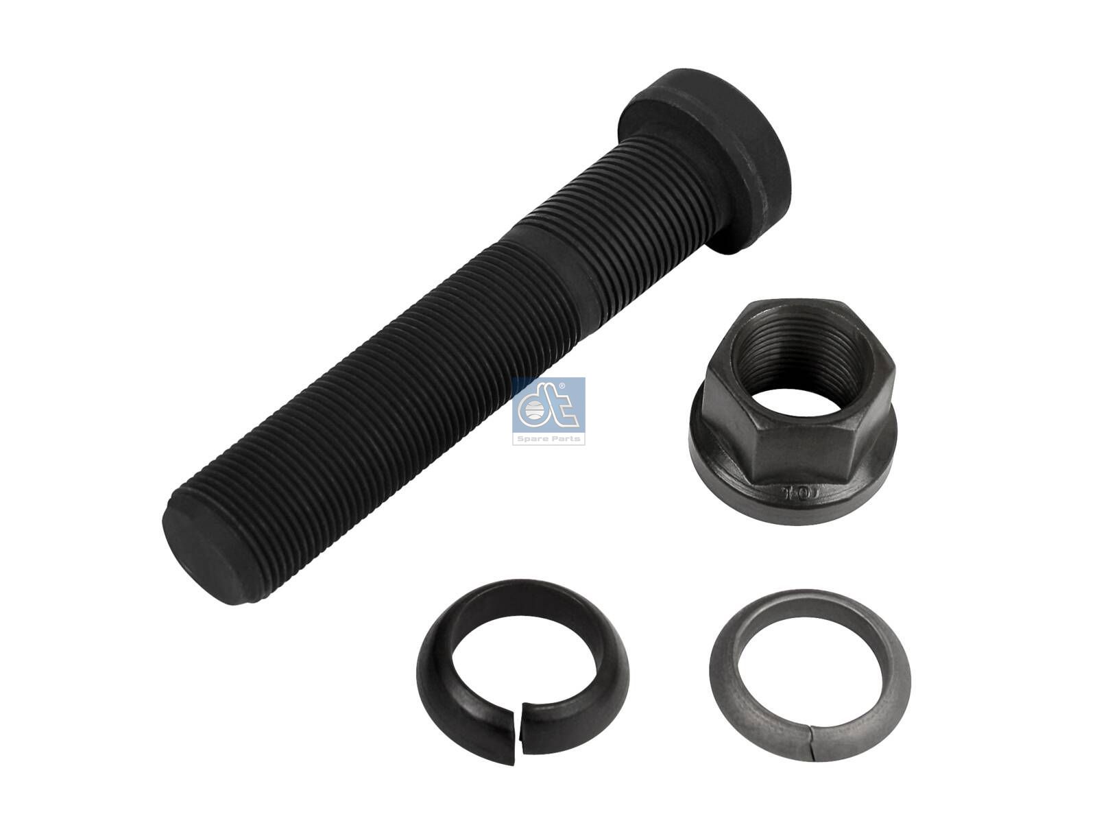 DT Spare Parts 4.90344 Wheel bolt, complete, M22 x 1,5, Lu: 111 mm, SW: 27, L: 121 mm, 10.9