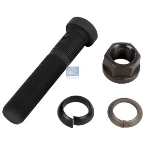 DT Spare Parts 4.90345 Wheel bolt, complete, M22 x 1,5, Lu: 111 mm, SW: 30, L: 121 mm, 10.9