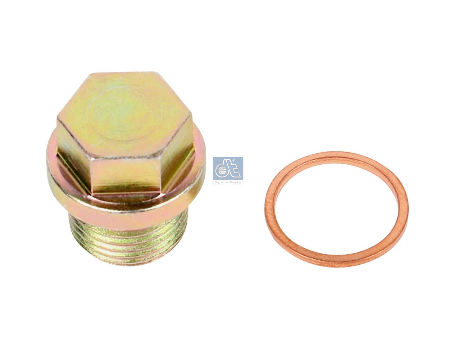 DT Spare Parts 4.90347 Screw plug, with seal ring, M18 x 1,5