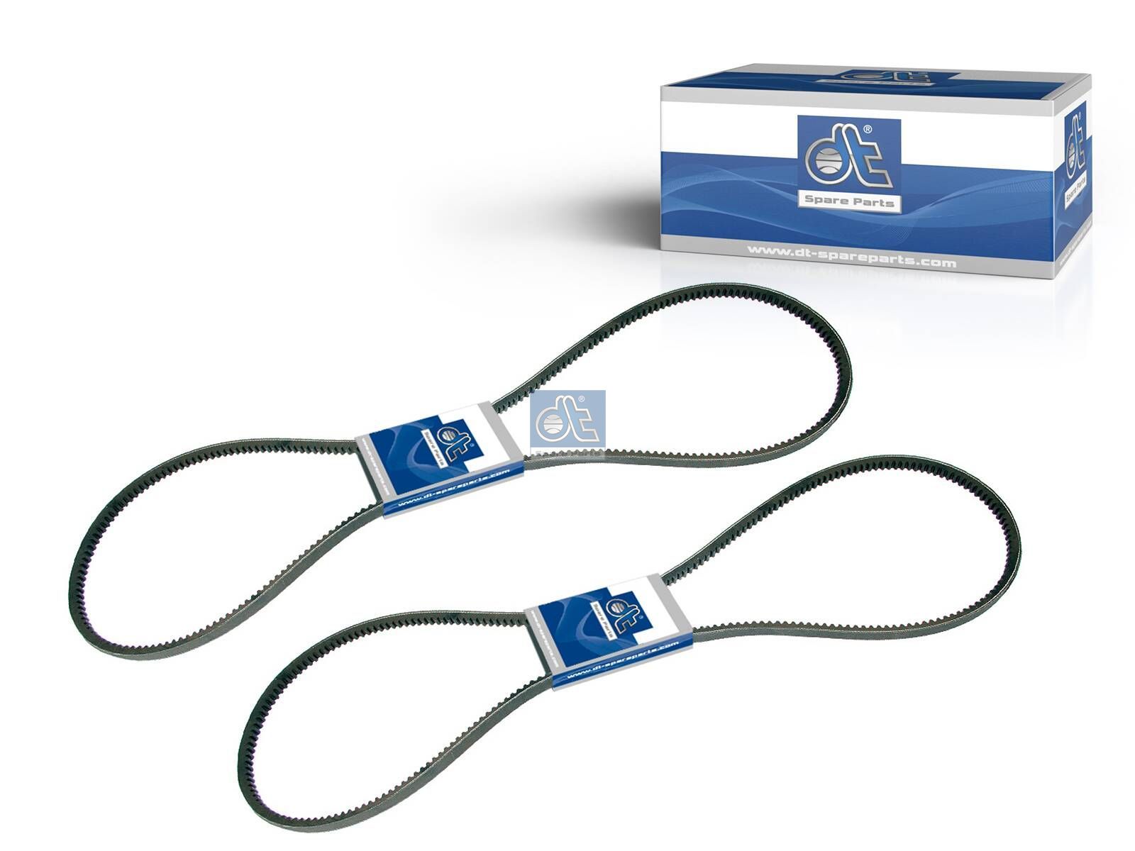 DT Spare Parts 3.34202SP V-belt kit, L: 1375 mm, W: 10 mm, AVX10X1375, 2 belts