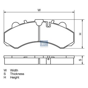 DT Spare Parts 25.00557 Disc brake pad kit
