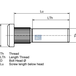DT Spare Parts 2.65198 Wheel bolt