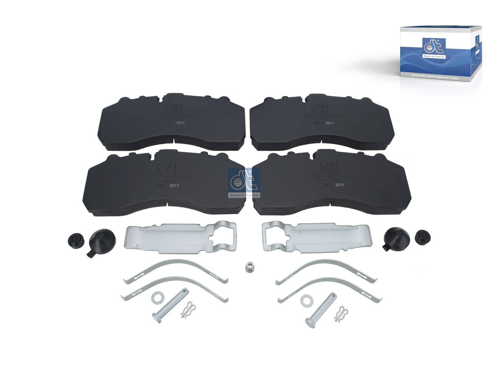 DT Spare Parts 4.90930 Disc brake pad kit, W: 248 mm, S: 30 mm, H: 109 mm