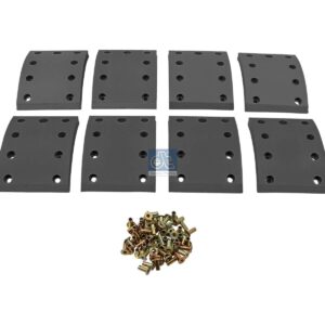 DT Spare Parts 4.91496 Drum brake lining kit, axle kit, W: 140 mm, S: 16.9 mm