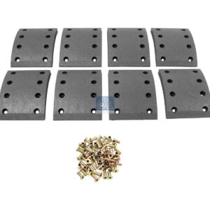 DT Spare Parts 4.91545 Drum brake lining kit, axle kit, D: 410 mm, W: 140 mm, S: 17 mm