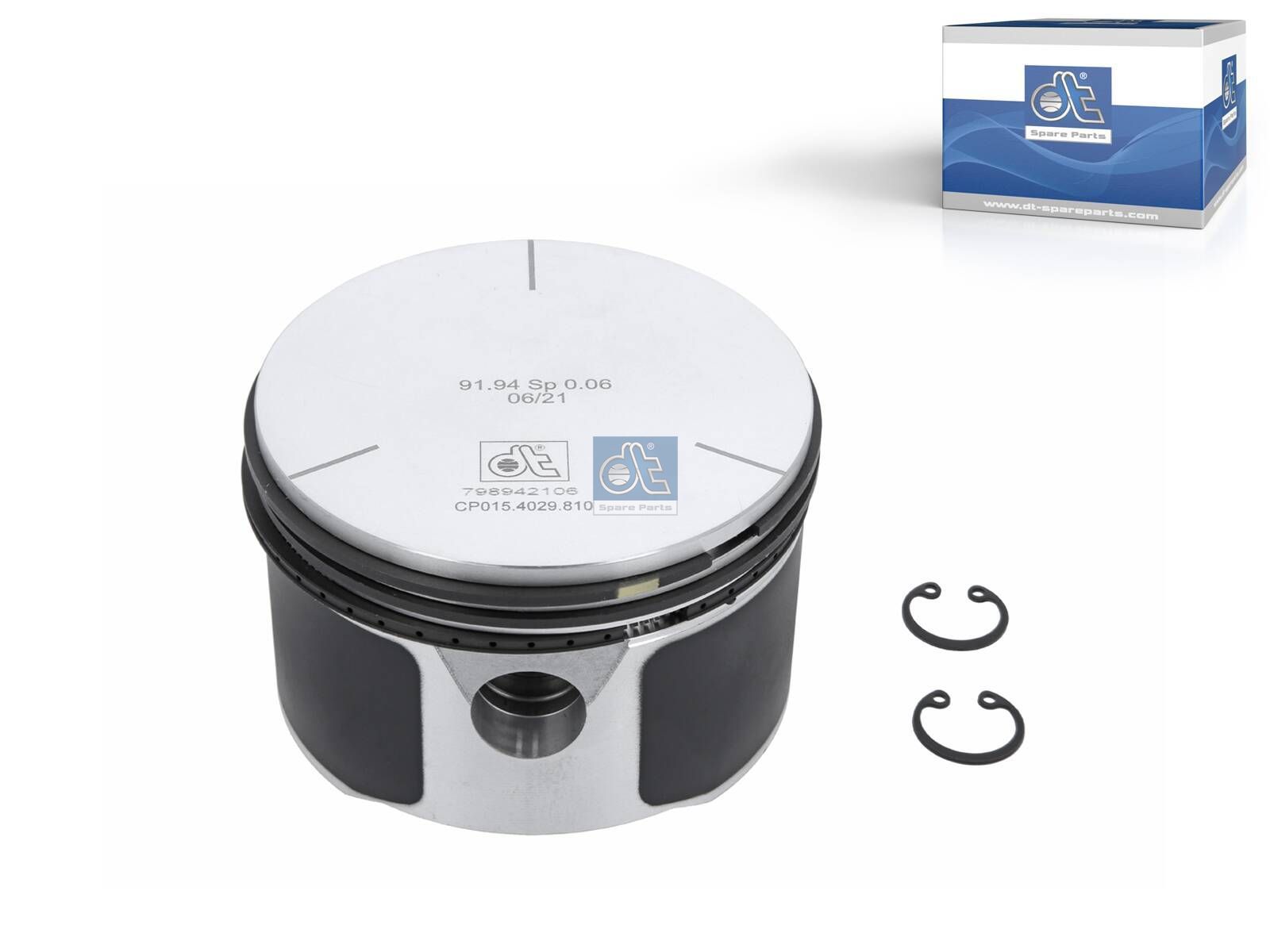 DT Spare Parts 4.91810 Piston, compressor, D: 92 mm
